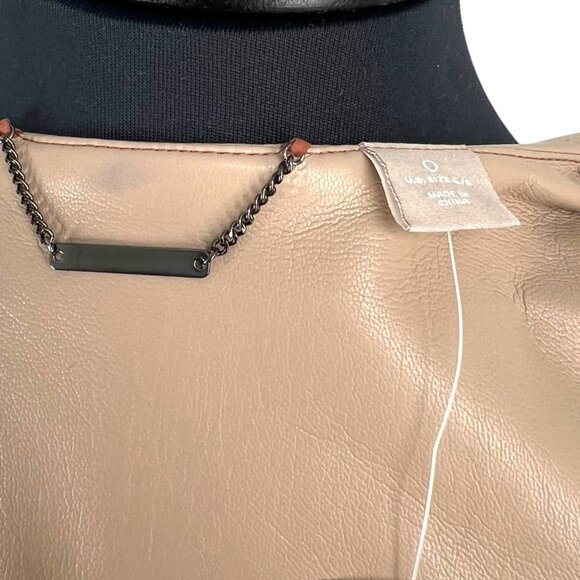 NWT Chico's Ombre Faux-Leather Topper | Small - Picture 5 of 8